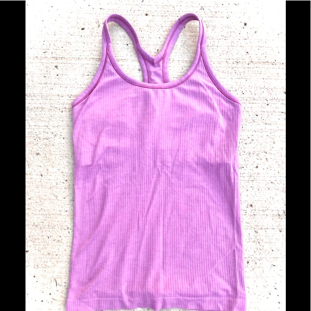 Pink Ribbed Lululemon Tank 💕